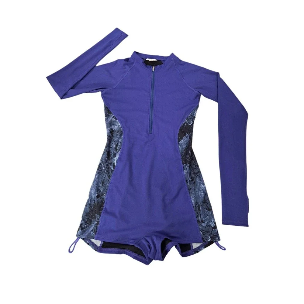 TYR Fiona 1-piece Aquatic Jumpsuit Swimsuit MJSOL7A Boyshorts SAMPLE Women's S/M